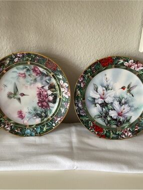 Lena Liu Hummingbird Decorative Wall Plates